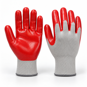Gants en PVC conçus avec un tissu flexible et une revêtement protecteur pour une manipulation fiable, un confort et une longue durée d'utilisation. - Product Image 1