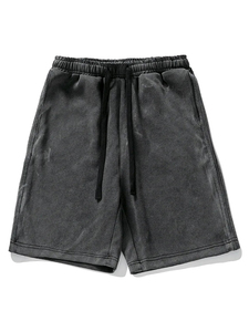 Pantalones Cortos Unisex de Algodón French Terry 100% Personalizados, Estilo Casual, Lavado Ácido, con Logotipo, Tendencia 2026 - Product Image 4