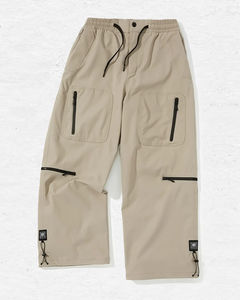 <b>Men's</b> Snow Ski Baggy Pants Elastic Waist Pants Waterproof Solid Color Thin Line <b>Men's</b> Loose Trend Street Hip Hop Pants <b>Hipster</b> - Product Image 4