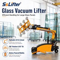 Machine mobile d'installation de vitres de 800 kg avec une hauteur de levage de 5 m pour la construction et la vitrerie