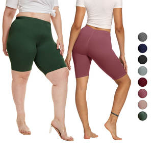 Pantalones cortos de talla grande al por mayor para mujer, pantalones cortos deportivos ajustados de motorista personalizados, pantalones cortos de entrenamiento de cintura alta para mujer, pantalones cortos de motorista para mujer 2024 - Product Image 6