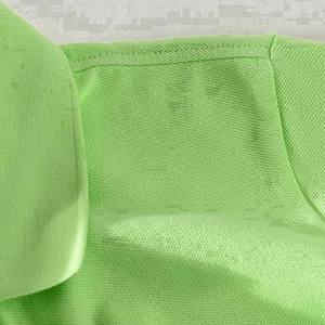 T-<span class=keywords><strong>shirt</strong></span> <span class=keywords><strong>polo</strong></span> 100% coton pour homme, manches courtes confortables à séchage rapide avec motif solide en tissu tricoté - Product Image 2