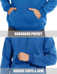 <b>Men's</b> Heavy <b>Hoodie</b> <b>Sherpa</b> Fleece Lined Pullover Thick <b>Men's</b> <b>Sherpa</b>-Lined <b>Hoodie</b> 2024 Winter Long Sleeve Solid Fleece <b>Hoodie</b> - Product Image 4