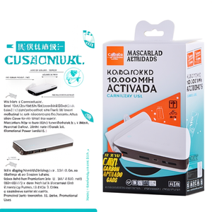 Baterías Externas Personalizadas de 10,000 mAh de Gemona para Uso Promocional - Product Image 3