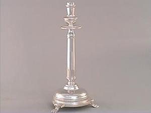 Gold Christmas Candle <b>Stick</b> Holder Elegant Glass Candle <b>Sticks</b> with Pillar Design for Festive Decorations - Product Image 6