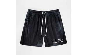 2024 Customized Men's All-Print Mesh Shorts Double <b>Layer</b> Gym Graphic Printed Fashion Solid Pattern Design - Product Image 4
