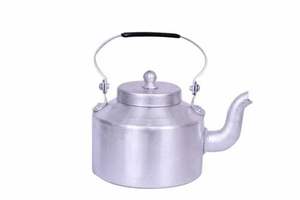 Bouilloire à thé en aluminium argenté de qualité supérieure, pot pour cuisinière, pour la maison, le bureau, l'hôtel, utilisation polyvalente, durable, légère, théière en métal - Product Image 1