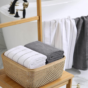 Ensemble de serviettes de luxe en coton égyptien 600 Gsm 100% Serviettes de bain de qualité supérieure Taille et couleur personnalisées Vente en gros ODM - Product Image 6