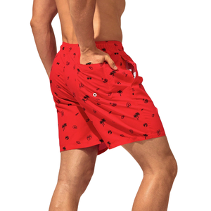 <b>Men</b> Woven Printed Front Logo Swim Shorts Quick Dry Elastic Drawstring Casual Summer Swimming <b>Trunks</b> Lightweight Pool Holiday - Product Image 2