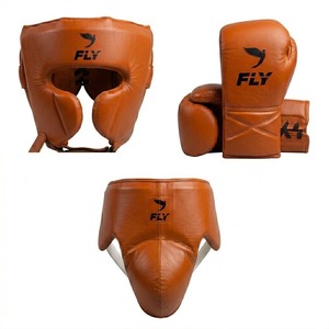 ชุดฝึกซ้อมมวยรุ่นใหม่ ทนทาน สีน้ำตาล หนังแท้ ถุงมือฝึกซ้อม MMA แบบกำหนดเอง สำหรับต่อสู้ มวยไทย คิกบ็อกซิ่ง - Product Image 3