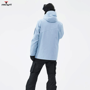 Veste de ski pour homme la plus vendue, tailles sur mesure, haute qualité, imperméable, coupe-vent, respirante, séchage rapide, grandes tailles, imprimée, fermeture éclair - Product Image 5