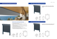Store Bannes Motorisées Intégrées WR120-140 Robustes à Commande Intelligente pour Pergola et Patio, 50m, Résistantes au Vent et Anti-UV