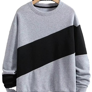 Sweat-shirt col rond en mélange polyester/coton, coupe classique, personnalisable pour homme, impression numérique, écologique, hiver - Product Image 1