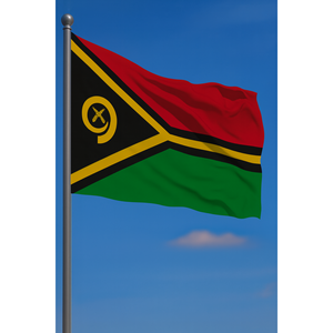 Drapeau extérieur personnalisé de Vanuatu, impression numérique, polyester, soie, mât en aluminium, drapeau mondial, assurance automobile, éducation - Product Image 2