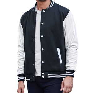 Hottest Models Men's Varsity <b>Leather</b> <b>Jacket</b> Custom Embroidery Chenille Patch <b>Jacket</b> for Men Custom Logo Men's Clothing - Product Image 5