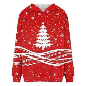Custom Made <b>Christmas</b> Hoodies Casual Breathable Quick Dry <b>Christmas</b> Pullover <b>Hoodie</b> - Product Image 1