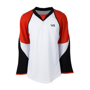 เสื้อกีฬาสไตล์ฮ็อกกี้น้ำแข็งสำหรับผู้ใหญ่ OEM ชื่อทีมเทคนิคการพิมพ์ซับลิเมชัน - Product Image 4