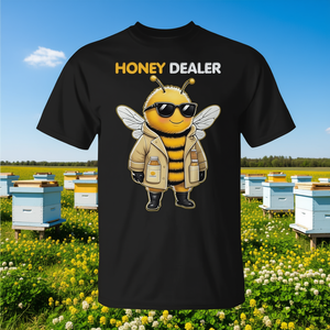 T-shirt per apicoltori con design accattivante a forma di ape, abbigliamento per apicoltori, ideale per gli appassionati di apicoltura - Product Image 3