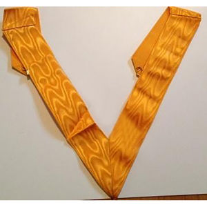 Colliers maçonniques personnalisés de haute qualité en or style vintage meilleure vente collier en nylon personnalisé avec techniques brodées - Product Image 4