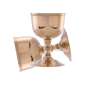 Solid Brass <b>Goblet</b> Set | Royal Handmade Decorative Cup | Elegant Vintage Style Chalice for Home Table Decor & Gifting Use - Product Image 4
