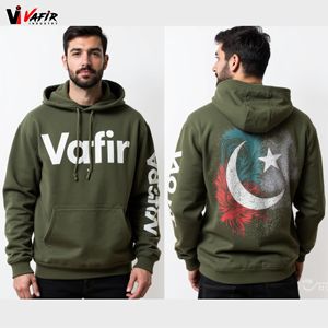 Sudadera con Capucha Extra Grande de Algodón/Spandex de Estilo Único, Suministro Directo de Fábrica, para Hombre y Mujer, Corte Regular, Secado Rápido, con Bolsillo, para Invierno, VAFIR - Product Image 6