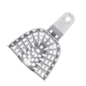 Plateaux d'empreintes dentaires en acier inoxydable poli miroir sur mesure, assiettes et plats en métal à motif ovale - Product Image 5