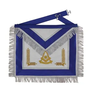 Masonic Regalia celemek Mason Master putih sepenuhnya kedatangan baru buatan khusus harga grosir Masonic regalia kerajinan Skotlandia rite Past