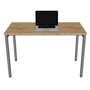 Escritorio para Computadora de Madera de Caucho OMA Serie II de 120x60cm con Ensamblaje Encastrable HBOM202 - Product Image 2