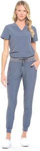 Traje médico moderno para mujer, estirable, elegante y duradero, con tela elástica suave, uniforme de enfermería para mujer - Product Image 6