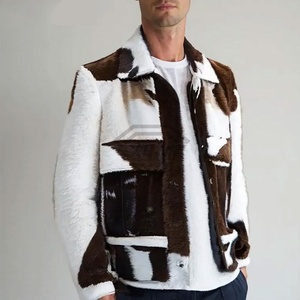 Chaqueta de cuero de pelo de vaca para hombre 2025 vendedor superior abrigo de invierno de cuero Original pesado transpirable ropa de calle de lujo High Street - Product Image 5