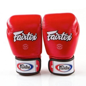 ถุงมือชกมวย Fairtex สีสั่งทำพิเศษ คุณภาพสูง หนังแท้ น้ำหนักเบา กันน้ำ แบบผูกเชือก สำหรับฝึกซ้อมและแข่งขัน MMA มวยไทย - Product Image 1
