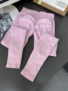 กางเกงเลกกิ้งออกกำลังกายเอวสูงสำหรับผู้หญิงกางเกงเลกกิ้งเล่นโยคะระบายอากาศได้ไร้รอยต่อโลโก้ออกแบบได้ตามต้องการ - Product Image 2