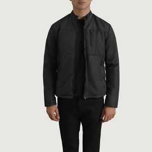 Veste matelassée noire de haute qualité garder au chaud vestes matelassées pour hommes veste matelassée d'hiver pour hommes fabrication Pakistan - Product Image 5