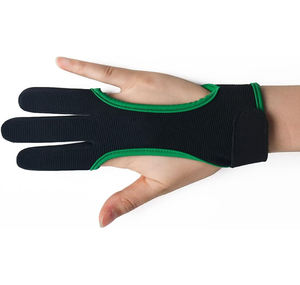 Gant de tir à l'arc personnalisé de bonne qualité, léger, en maille de nylon avec bouts de doigts renforcés en cuir pour la pratique du tir à l'arc sur cible - Product Image 6