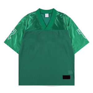 Camiseta de fútbol de malla juvenil de diseño personalizado para ropa de equipo, producto más vendido, camiseta de fútbol transpirable de poliéster 100% - Product Image 1