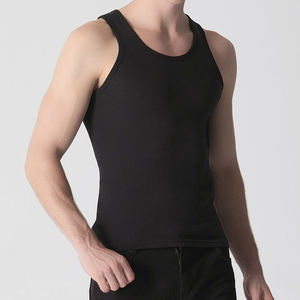 Premium Cotton <b>Men's</b> Tight Running <b>Gym</b> Sleeveless T Shirts <b>Vest</b> Custom logo Muscle Fitness Stringer Ribbed Tank Top <b>Men</b> - Product Image 1