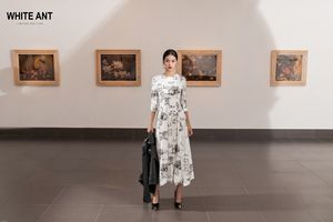 Nouvelle Collection : Robes d'Été pour Femmes, Longueur 135 cm, Robe Circulaire Keana, Tissu Écologique, Haute Couture, Grossiste Vietnamien Whiteant - Product Image 4