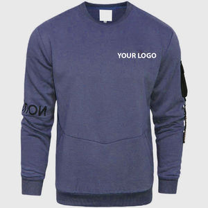 Venta al por mayor unisex polar cuello redondo sudaderas manga larga para hombre Jersey sudadera sin capucha transpirable moda personalizada - Product Image 6