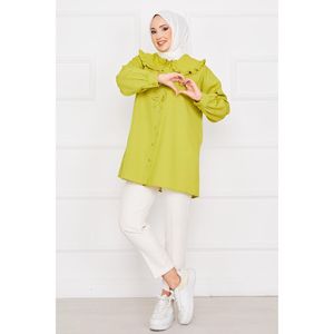 เสื้อเกาะอกสีเขียวน้ำมันของผู้หญิงเสื้อครอปไซส์ XL แบบถักลายดอกไม้ปักโลโก้สีทึบเสื้อครอปไซส์ใหญ่น่ารักสำหรับฤดูร้อน - Product Image 3