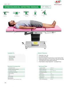 Mesa de Teatro de operación manual ostectric ginecológica de ajuste seccional cuatro de fabricante y proveedor indio - Product Image 2