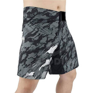 Short MMA Taille élastique Style décontracté avec séchage rapide et respirant Motif solide-Personnalisable - Product Image 2