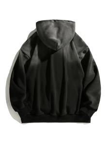 Sweats à capuche pour hommes Offre Spéciale à manches longues pour l'hiver 100% coton Basics haute qualité teint uni meilleur matériel - Product Image 2