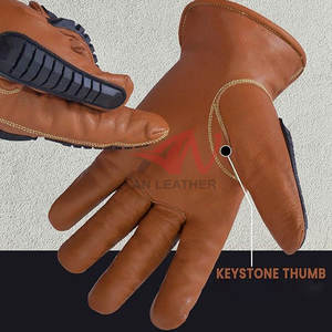 ถุงมือหนัง TPR คุณภาพสูง ป้องกันแรงกระแทก พร้อมด้ามจับกันลื่นอย่างมั่นคง - Product Image 5