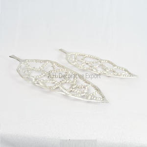 ถาดเสิร์ฟโลหะเงินสําเร็จรูปตกแต่งผลไม้ถาดเสิร์ฟอลูมิเนียมคุณภาพสูงถาดช็อคโกแลตพร้อมชุด 2 ชิ้น - Product Image 1