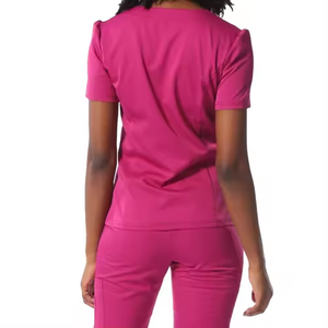 2025 nouveau Style personnalisé imprimé femmes gommages médicaux tissu tissé uniforme d'allaitement avec Logo personnalisé uniformes d'hôpital - Product Image 6