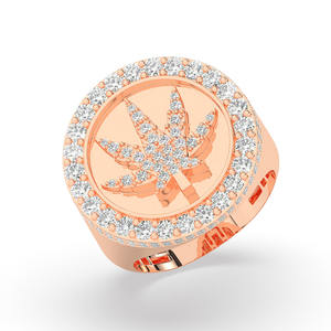 Anillo de Boda de Oro Blanco de 10k para Hombre con Diamantes Naturales de Corte Brillante, el Mejor Anillo de Diamantes para Hombre, Joyería Fina - Product Image 1