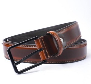 Adjustable Full Grain Luxury Premium Buckle Leather Belt Worldwide Export Business Unisex Trouser Strap Designer <b>Stitch</b> Handmade - Product Image 2