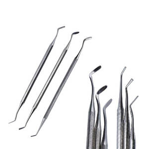 Spatule composite en acier inoxydable à double extrémité pour la restauration dentaire, outils pour le remplissage de résine - Product Image 2