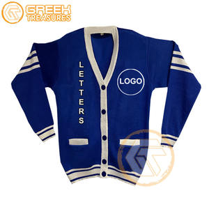Personalizado Phi | Beta acrílico bordado Cardigan fraternidad calidad griega Sigma hombres suéteres transpirables Sorority Cardigans - Product Image 6