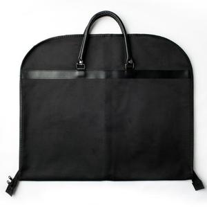 Bolsa de Ropa de Lona y Cuero, Plegable, Transpirable, Ecológica, Porta Trajes de Viaje, Clásica, Duradera, Impermeable, Organizador para Hombre - Product Image 1